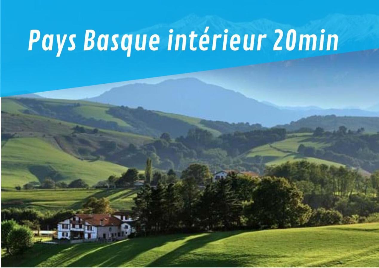 Hasparren-121 T2 Terrasse Et Piscine Urrugne Zewnętrze zdjęcie